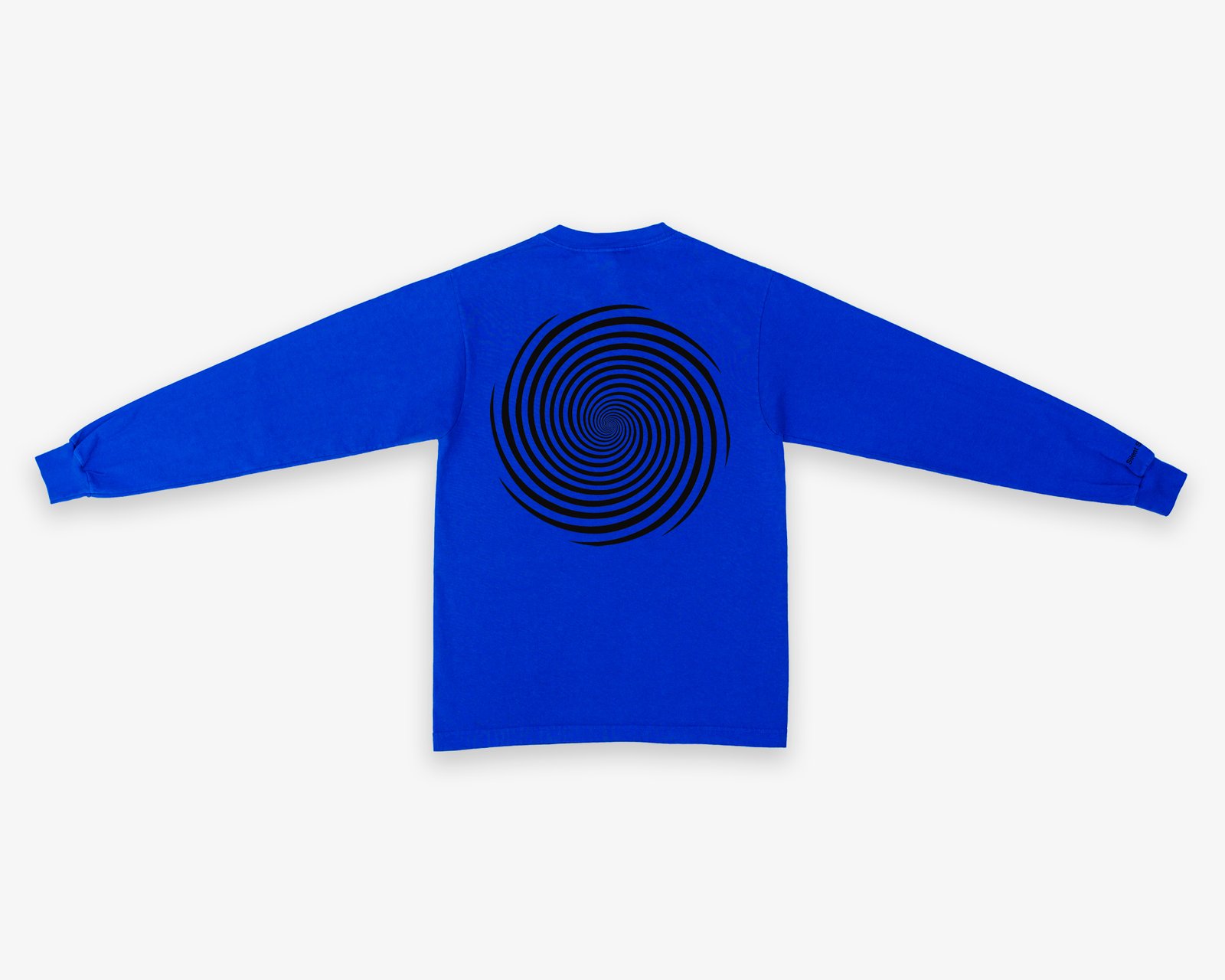 L/S Vortex Tee - Cobalt / Black | Silent Sound Books